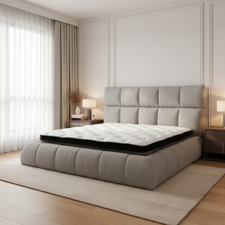 Montra Fabric Bed Frame by Esteller (Pet Friendly & Easy Clean)