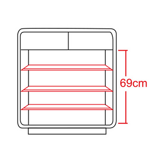 Estrella 2 Door White Shoe Cabinet (80cm)