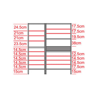 Clarisse Tall White Shoe Cabinet (117cm)