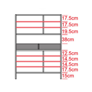 Clarisse III Tall White Shoe Cabinet (119cm)