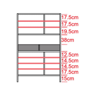 Clarisse II Tall White Shoe Cabinet (100cm)