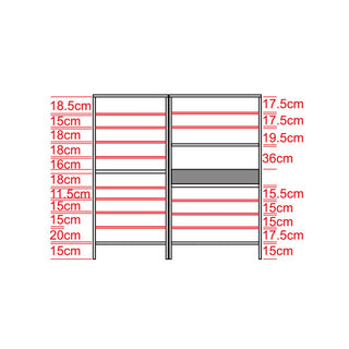 Wavianne Senior Tall Shoe Cabinet (140cm)