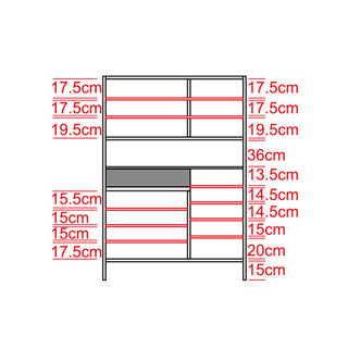 Wavianne III Tall Shoe Cabinet (120cm)