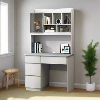 Magnus Study Desk with Hutch (120cm)