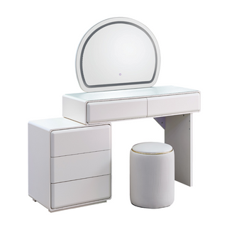 Cascianne Extendable Dressing Table with Dressing Stool