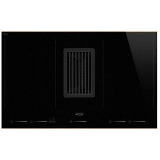 Megafurniture | SMEG 83cm Venting Induction Hob with Copper Trim (4 Cook Zones) HOBD682R1 | Hob