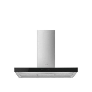 Megafurniture | SMEG 90cm Stainless Steel and Glass Chimney Hood KBT9L4VN | Cooker Hood
