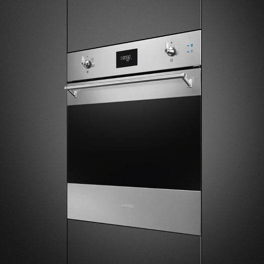 Lò nướng kèm hấp Smeg Classica SO6301S2X âm tủ inox