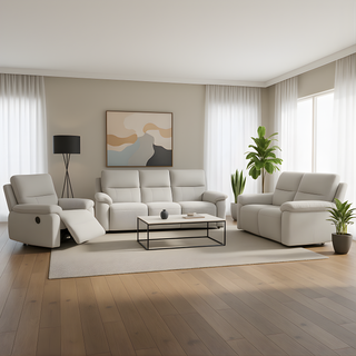 Deyric Fabric Recliner Sofa by Esteller (Pet Friendly & Easy Clean)