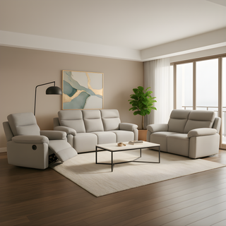 Arvelo Fabric Recliner Sofa by Esteller (Pet Friendly & Easy Clean)