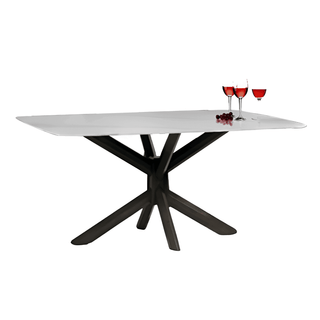 Megafurniture | Schuyler Glossy Sintered Stone Dining Table (160cm) | Dining Table