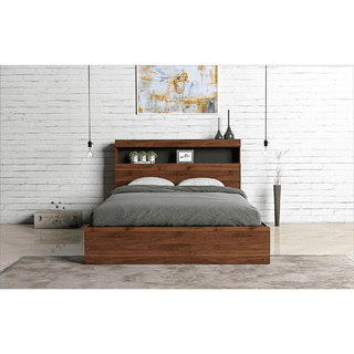 Megafurniture | Scout Wooden Bed with Drawers (Queen) | Wooden Bed Frame