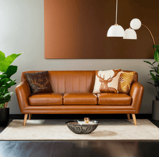 Ruth Faux Leather Sofa