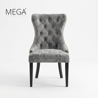 Auren Marble Dining Table & Segin Chesterfield Dining Chair Set (1+8)