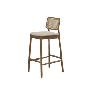 Megafurniture | [Set of 2] Halcyon Rattan Bar Chair with Cushion | Bar Stool