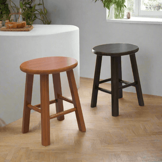 Megafurniture | [Set of 4] Elarion Junior Wooden Stool | Bar Stool