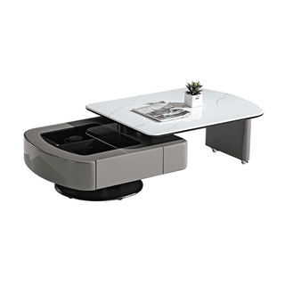 Megafurniture | Sharlene Extendable Coffee Table with Tempered Glass Top | Coffee Table