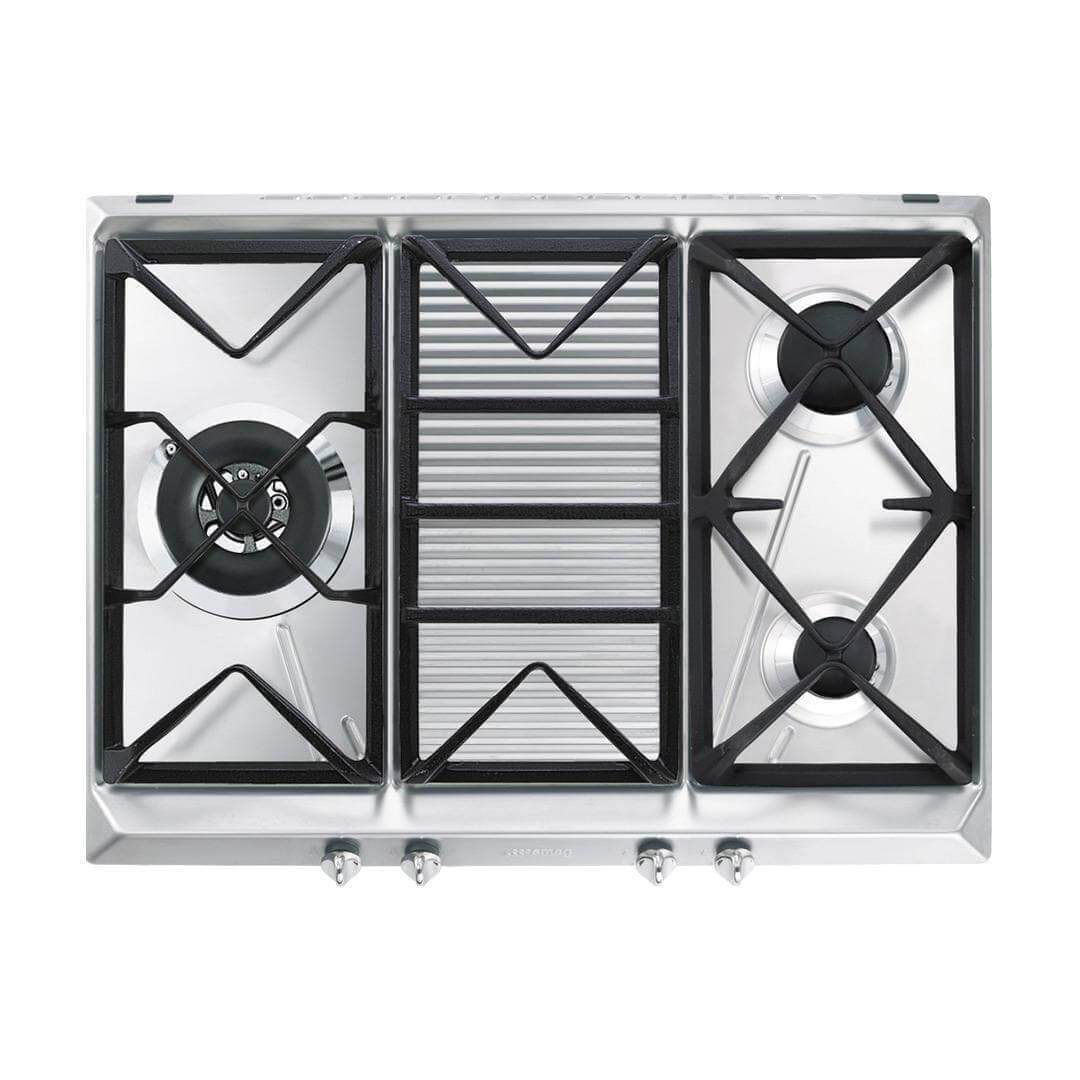 Megafurniture | Smeg Built-in Gas Hob 3 Burners SRV573XG (Stainless Steel) | Hob