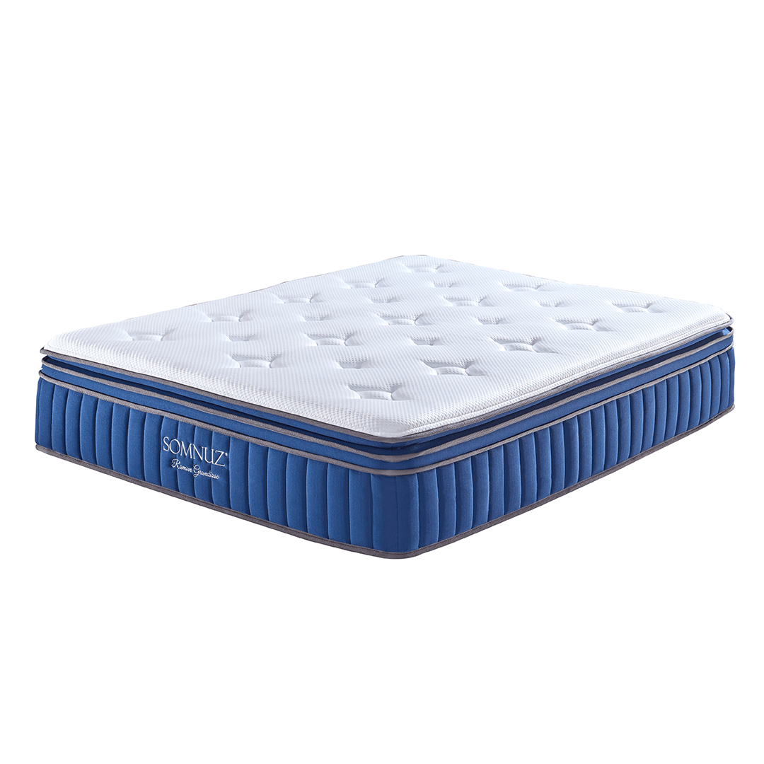 Megafurniture | Somnuz® Roman Grandiose 14 Inch Individual Pocketed Spring Cooling Mattress | Mattress