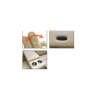 Megafurniture | Takako Genuine Leather Recliner Sectional Sofa | Recliner