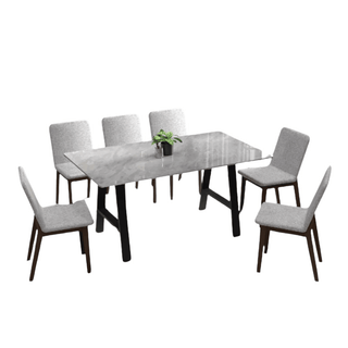 Megafurniture | Theran Ceramic Dining Set (1+6) | Dining Set