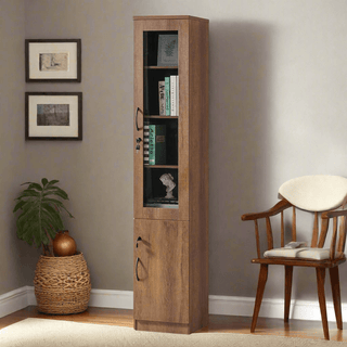 Megafurniture | Tindra II Slim Wooden Bookshelf / Display Cabinet | Bookshelf