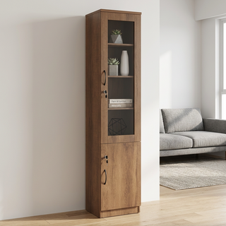 Tindra II Slim Wooden Bookshelf / Display Cabinet
