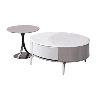 Megafurniture | Travolta Nesting Coffee Table with Marble Top | Coffee Table