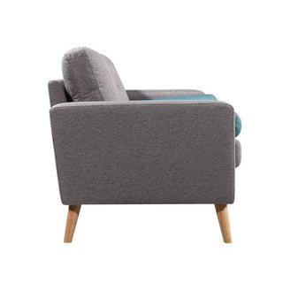 Megafurniture | Treyton Grey Fabric Sofa (2 & 3 Seater) | Fabric Sofa