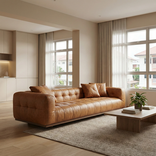 Tristelle Leather Sofa