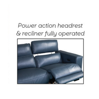 Yume Genuine Leather Recliner Sofa