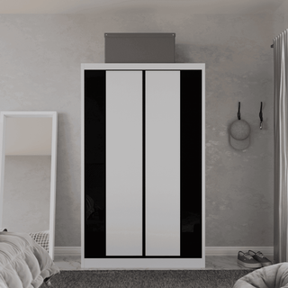 Megafurniture | Valkyrie Modular Wardrobe (Black Glass) | Modular Wardrobe