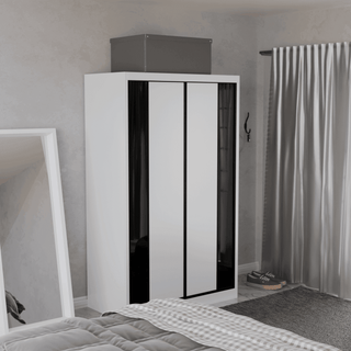 Megafurniture | Valkyrie Modular Wardrobe (Black Glass) | Modular Wardrobe