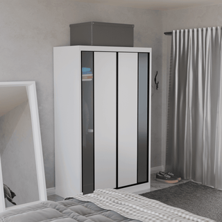 Megafurniture | Valkyrie Modular Wardrobe (Frosted Glass) | Modular Wardrobe