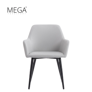 Iver Round Marble Dining Table & Varen Pet-Friendly Fabric Dining Chair Set (1+8)