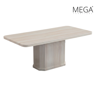 Velorum Marble Dining Table & Elda Faux Leather Dining Chair Set (1+8)