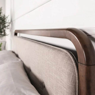 Megafurniture | Vera Walnut Wooden Bed | Wooden Bed Frame