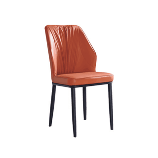 Megafurniture | Veremal Marble Dining Table + Matar Orange Dining Chair (1+8) | Dining Table