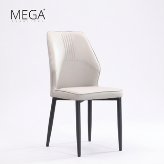 Evren Round Dining Table & Veronie Faux Leather Dining Chair Set (1+8)