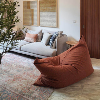 The Vesuvius – Linen-Style Upholstery and Synthetic Suede Versatile Bean Bag by SoftRock Living