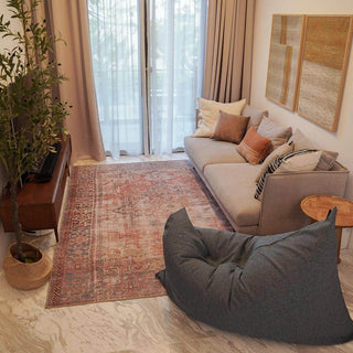 The Vesuvius – Linen-Style Upholstery and Synthetic Suede Versatile Bean Bag by SoftRock Living