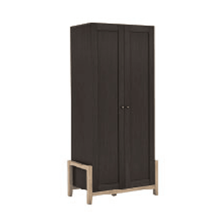 Megafurniture | Vireo Wooden 2 Door Wardrobe | Open Door Wardrobe