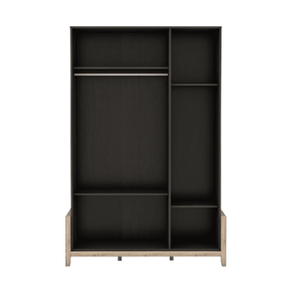 Megafurniture | Vireo Wooden 3 Door Wardrobe | Open Door Wardrobe