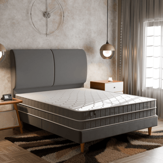Megafurniture | Vivienne Bed Frame (Water Repellent) + Somnuz® Durafirm 10" Spring Mattress | Bed + Mattress