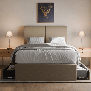 Megafurniture | Vivienne Fabric Drawer Bed (Water Repellent) | Drawer Bed