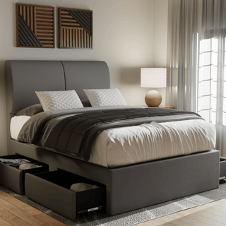 Megafurniture | Vivienne Fabric Drawer Bed (Water Repellent) | Drawer Bed