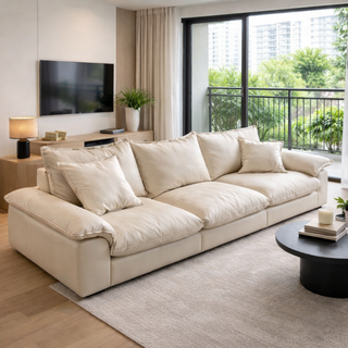 Volux Leather Adjustable Backrest Sofa