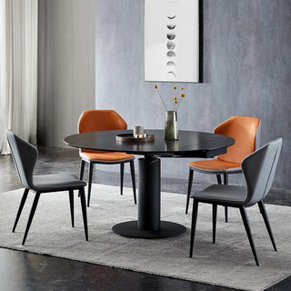 Dib Extendable Round Sintered Stone Dining Table