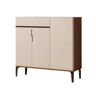 Megafurniture | Waverly 3 Door Shoe Cabinet with Micro Crystalline Glass Top (100cm) | Shoe Cabinet