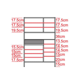 Megafurniture | Wavianne II Tall Shoe Cabinet (100cm) | Shoe Cabinet